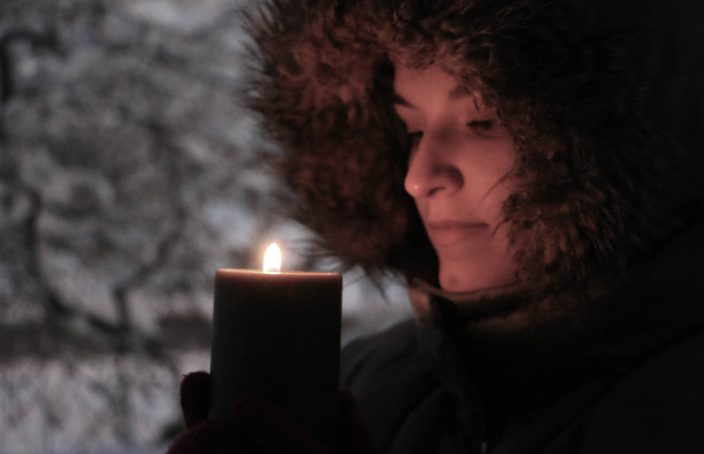 winter solstice candle